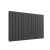 Reina Flat Double Designer Horizontal Radiator 600mm H x 1032mm W Anthracite