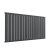 Reina Flat Single Designer Horizontal Radiator 600mm H x 1254mm W Anthracite