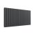 Reina Flat Double Designer Horizontal Radiator 600mm H x 1254mm W Anthracite