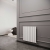 Reina Flat Single Designer Horizontal Radiator 600mm H x 588mm W White