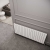 Reina Flat Double Designer Horizontal Radiator 600mm H x 440mm W White