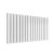 Reina Flat Double Designer Horizontal Radiator 600mm H x 1254mm W White