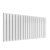 Reina Flat Double Designer Horizontal Radiator 600mm H x 1402mm White
