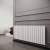 Reina Flat Single Designer Horizontal Radiator 600mm H x 1402mm W White