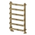 Reina Flora Designer Heated Towel Rail 800mm H x 500mm W Brushed Brass | Thumbnail Image