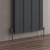 Reina Gio Single Vertical Aluminium Radiator 1800mm H x 470mm W - Anthracite | Thumbnail Image