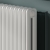 Reina Hedingham White Vertical Traditional 2-Column Radiator
