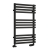 Reina Kale Designer Heated Towel Rail 816mm H x 500mm W - Black | Thumbnail Image