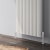 Reina Loco Double Vertical Aluminium Radiator 1800mm H x 280mm W - White | Thumbnail Image