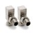 Reina Loge Angled Radiator Valves Pair Brushed
