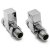 Reina Loge Straight Radiator Valves Pair Chrome