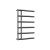 Reina Matera Heated Towel Rail 722mm H x 500mm W Chrome