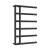Reina Matera Heated Towel Rail 722mm H x 500mm W Black | Thumbnail Image