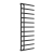 Reina Matera Heated Towel Rail 1412mm H x 500mm W Black | Thumbnail Image
