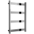 Reina Mina Square Tube Heated Towel Rail 750mm H x 470mm W Polished Stainless Steel