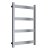 Reina Mina Square Tube Heated Towel Rail 750mm H x 470mm W Brushed Stainless Steel