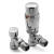 Reina Modal TRV Angled Radiator Valve and LockShield Chrome | Thumbnail Image