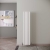 Reina Neva Single Designer Vertical Radiator 1500mm H x 295mm W White