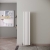 Reina Neva Double Designer Vertical Radiator 1500mm H x 295mm W White