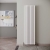 Reina Neva Designer Radiator 1800mm H x 472mm W Double White