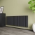 Reina Neva Double Designer Horizontal Radiator 550mm H x 1416mm W Anthracite