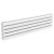 Reina Nevah Double Designer Horizontal Radiator 295mm H x 1200mm W White