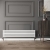 Reina Nevah Single Designer Horizontal Radiator 295mm H x 1400mm W White
