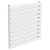 Reina Nevah Single Designer Horizontal Radiator 590mm H x 600mm W White
