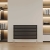 Reina Nevah Single Designer Horizontal Radiator 590mm H x 1000mm W Anthracite