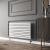 Reina Nevah Single Designer Horizontal Radiator 590mm H x 1000mm W White