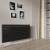 Reina Nevah Double Designer Horizontal Radiator 590mm H x 1200mm W Anthracite