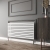 Reina Nevah Single Designer Horizontal Radiator 590mm H x 1200mm W White