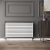 Reina Nevah Single Designer Horizontal Radiator 590mm H x 1200mm W White