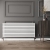 Reina Nevah Single Designer Horizontal Radiator 590mm H x 1400mm W White