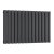 Reina Neval Single Horizontal Aluminium Radiator 600mm H x 817mm W Anthracite