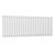 Reina Neval Single Horizontal Aluminium Radiator 600mm H x 1407mm W White
