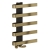 Reina Panaro Designer Heated Towel Rail 800mm H x 500mm W - Brushed Brass | Thumbnail Image