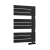 Reina Pettino Flat Panel Heated Towel Rail 823mm H x 550mm W - Black | Thumbnail Image