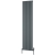 Reina Piatto Single Vertical Aluminium Radiator 1800mm H x 445mm W - Anthracite | Thumbnail Image