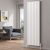 Reina Piatto Double Vertical Aluminium Radiator 1800mm H x 295mm W - White | Thumbnail Image
