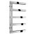 Reina Piazza Designer Heated Towel Rail 870mm H x 500mm W Polished