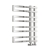 Reina Pietra Designer Heated Towel Rail 720mm H x 530mm W - Chrome | Thumbnail Image