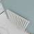 Reina Sena Designer Horizontal Radiator 550mm H x 790mm W White