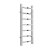 Reina Serena Square Tube Heated Towel Rail 800mm H x 300mm W Chrome