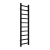 Reina Serena Square Tube Heated Towel Rail 1200mm H x 300mm W Black | Thumbnail Image