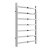 Reina Serena Square Tube Heated Towel Rail 800mm H x 500mm W Chrome