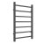 Reina Serena Square Tube Heated Towel Rail 800mm H x 500mm W Anthracite