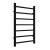Reina Serena Square Tube Heated Towel Rail 800mm H x 500mm W Black | Thumbnail Image