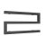 Reina Serpe Designer Heated Towel Rail 270mm H x 500mm W Anthracite