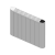 Reina Serre Electric Horizontal Aluminium White Radiator